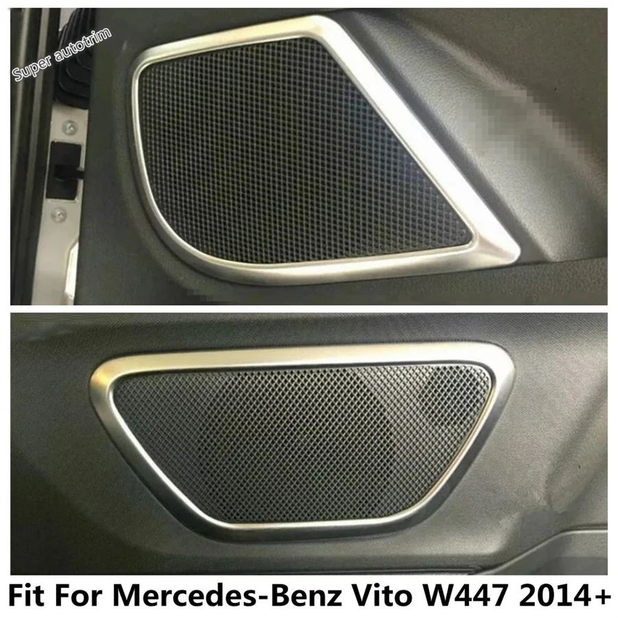 

Car Side Door Speaker Audio Sound Frame Decoration Cover Trim ABS Interior Accessories For Mercedes-Benz Vito W447 2014 - 2021