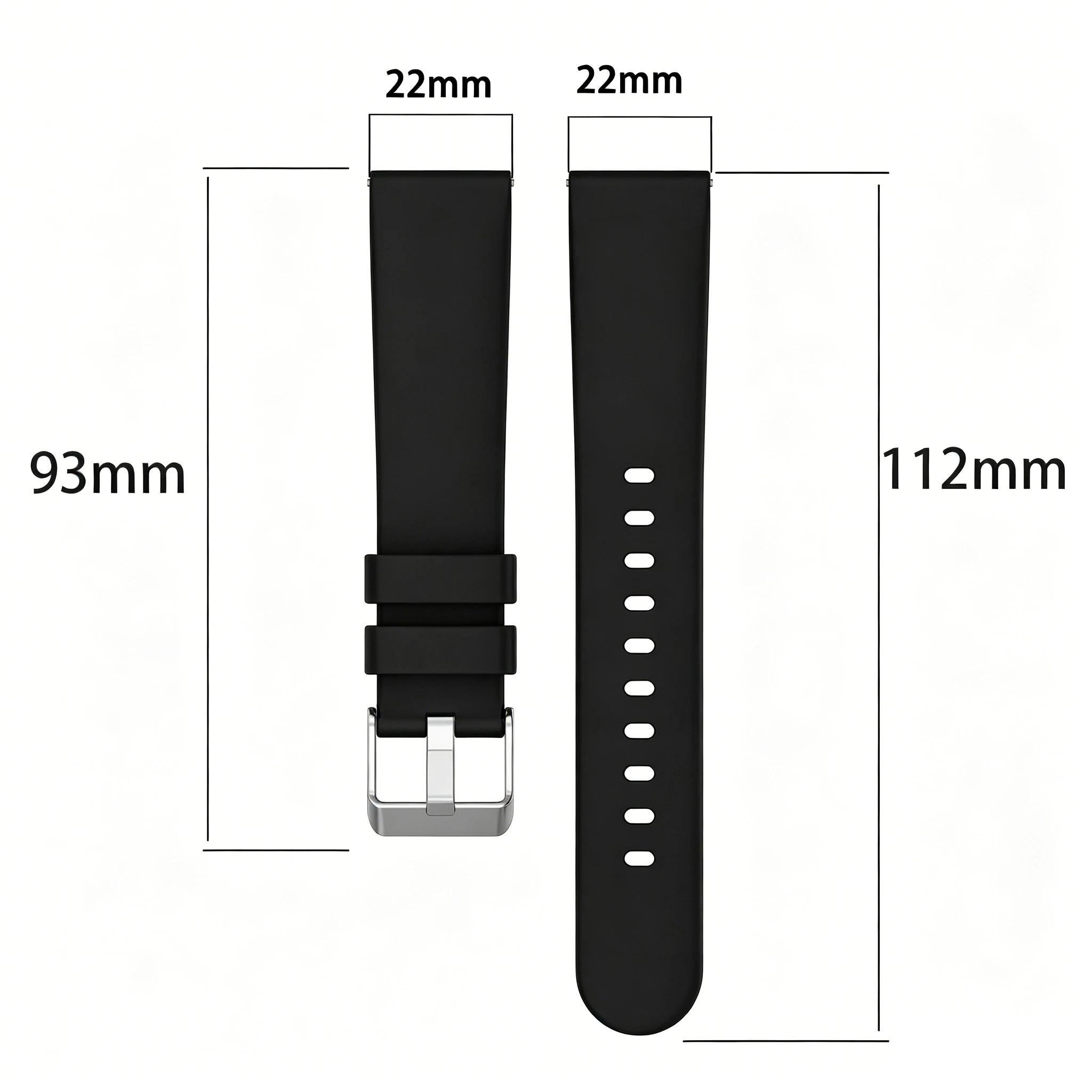 22mm Silikonarmband für Redmi Watch 5 Active/5 Lite Correa Armband Redmi Smart Watch 5 Lite/5 Active Sportband Zubehör – Detail 3