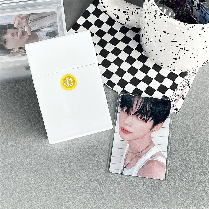 Photocard Holder Photo Album Storage Box Home Picture Case Storage Box Name Card ID Holder
