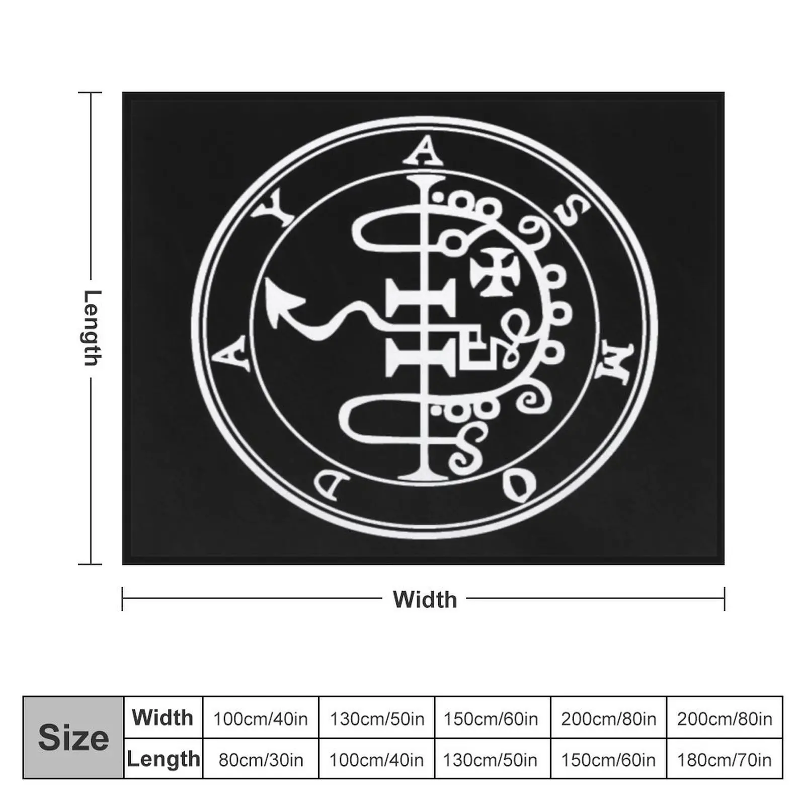 Demon Seal Asmoday Throw Blanket cosplay anime Decorative Sofas funny gift Sofas Blankets