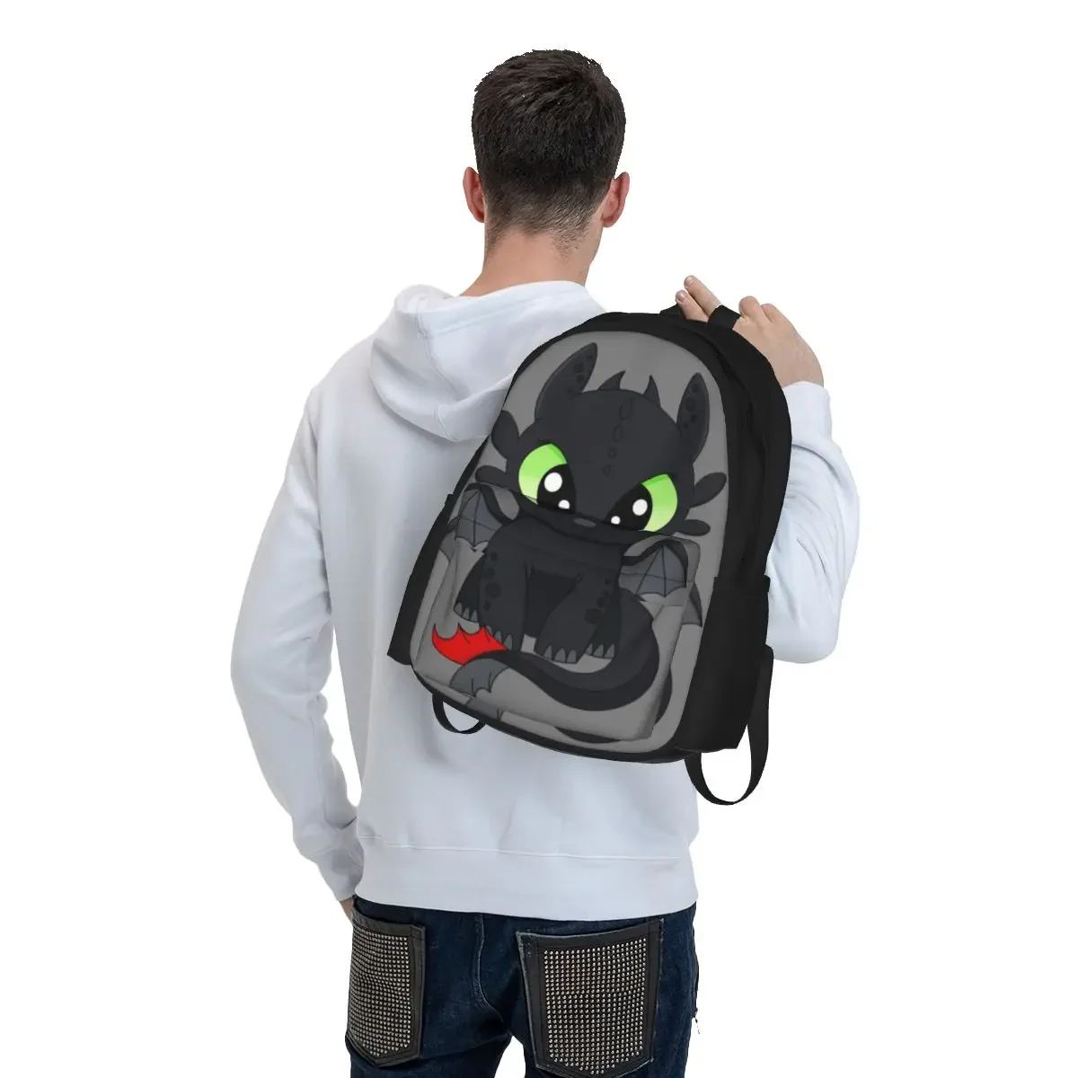 Baby Dragon Kids, Toothless, Dragon Night Fury, How To Train Dragon Backpacks Bookbag School Bags Rucksack Travel Shoulder Bag