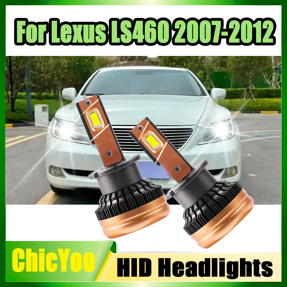

2PCS CSP Chips 30000LM D4S HID Bulbs LED Headlights 120W Two-sided 6000K Plug and Play Xenon Lamps 12V For Lexus LS460 2007-2012