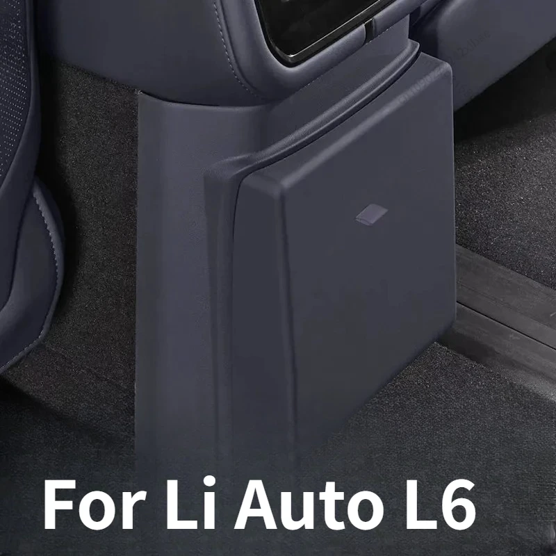 Car Fridge Trash Bin Storage Organizer Modification Parts For Li Auto L6 Rear Seat Anti-Kick Wear-Resistant Storage Trash