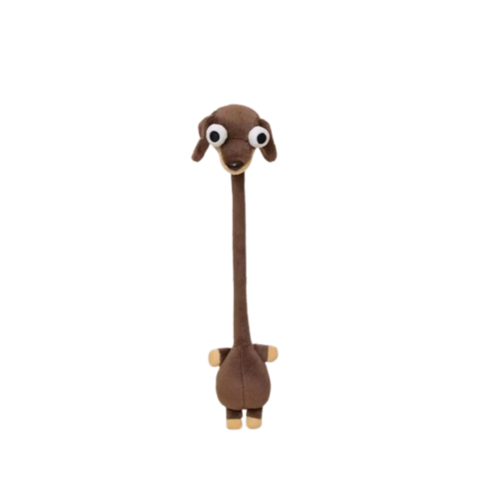 Lustiges Design Langhalsiges Huhn Plüsch-Schlüsselanhänger Weiße Farbe Niedlicher Giraffen-Taschenanhänger 40CM Kreatives Geschenk