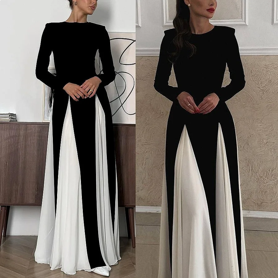 Cross Neck Long Sleeve Dress Dresses Spring Summer Casual Loose Fit Party Overall Jumpsuit Playsuit Matching Set