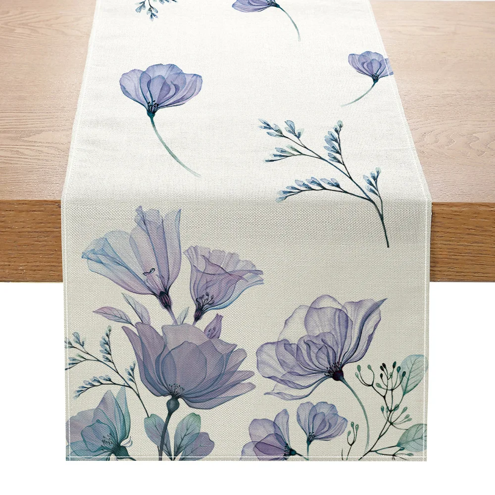 American printed tablecloth, plant and flower home decoration, tablecloth for dining table, entrance cabinet, coffee table, tabl