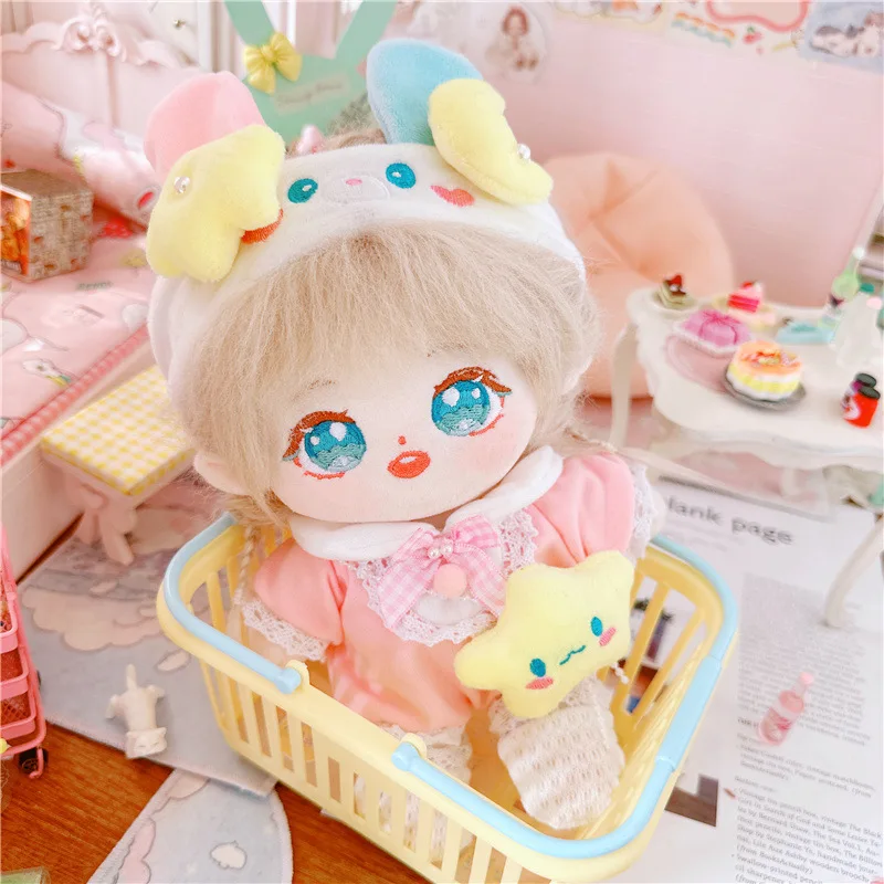 

New 20cm IDol Doll Anime Plush Star Dolls Cute Stuffed Customization Figure High Quality Star Cotton Baby Doll Plushies Toys