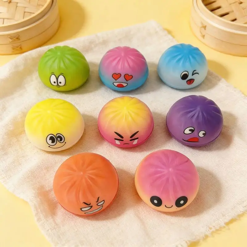 Juguetes antiestrés blandos con forma de dumpling, adornos, regalos, juguetes misteriosos con forma de bollo, regalos para aliviar el estrés, adornos para escritorio de oficina