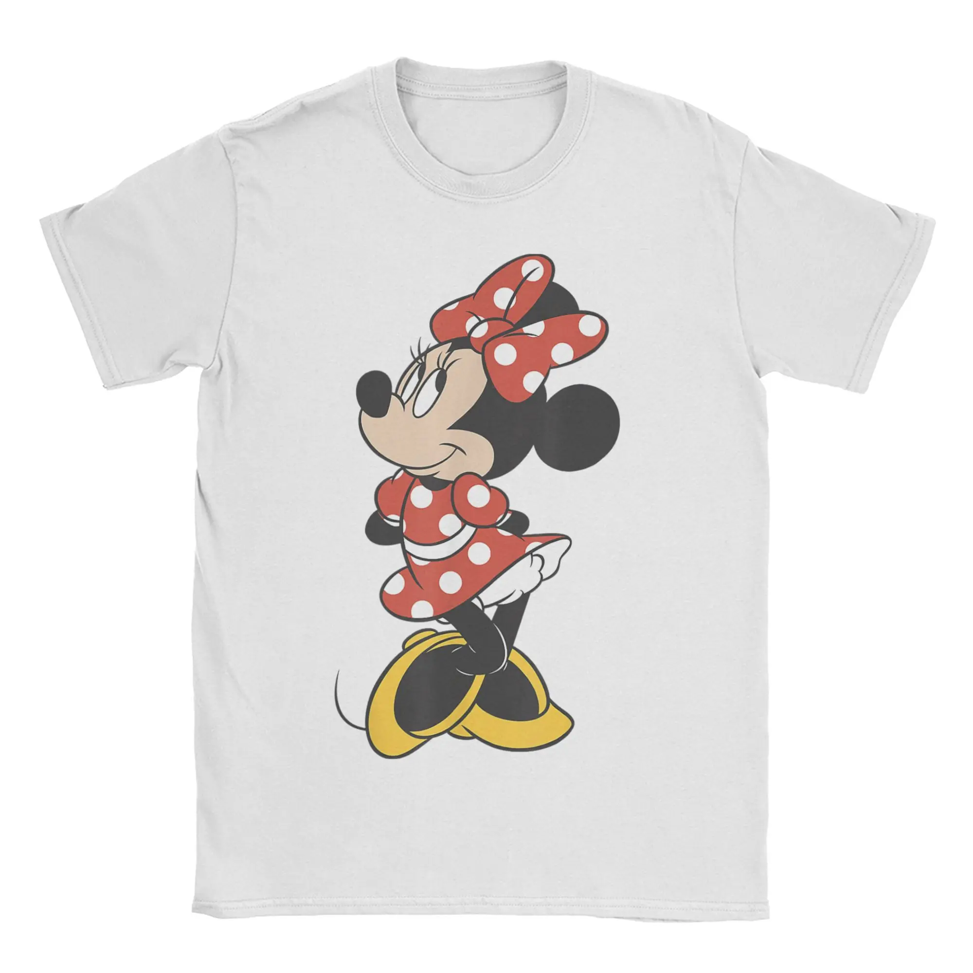 

Mickey And Friends T Shirts Men Women's Cotton Vintage T-Shirts Crew Neck Minnie Mouse Tees Short Sleeve Tops New Arrival