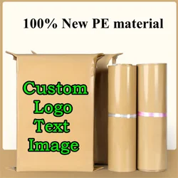 100PCS Coffee Poly Mailer Adhesive Envelope Shipping Bag DIY T-shirt Jacket Bedding Dress Bra Gift Shoes Box Packaging Pouches