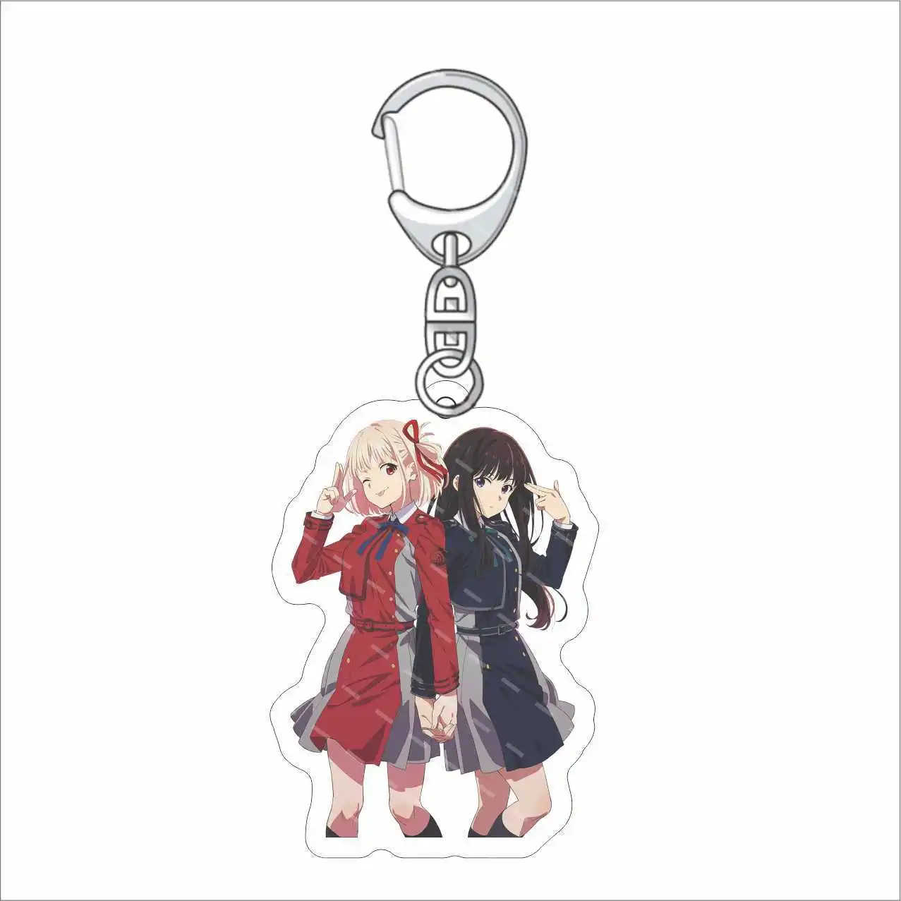 New Cartoon Peripheral Anime Hetalia Lycoris Recoil Acrylic GAME Keychain 6cm Figure Model Keyring Plate Cosplay Toy for Gift