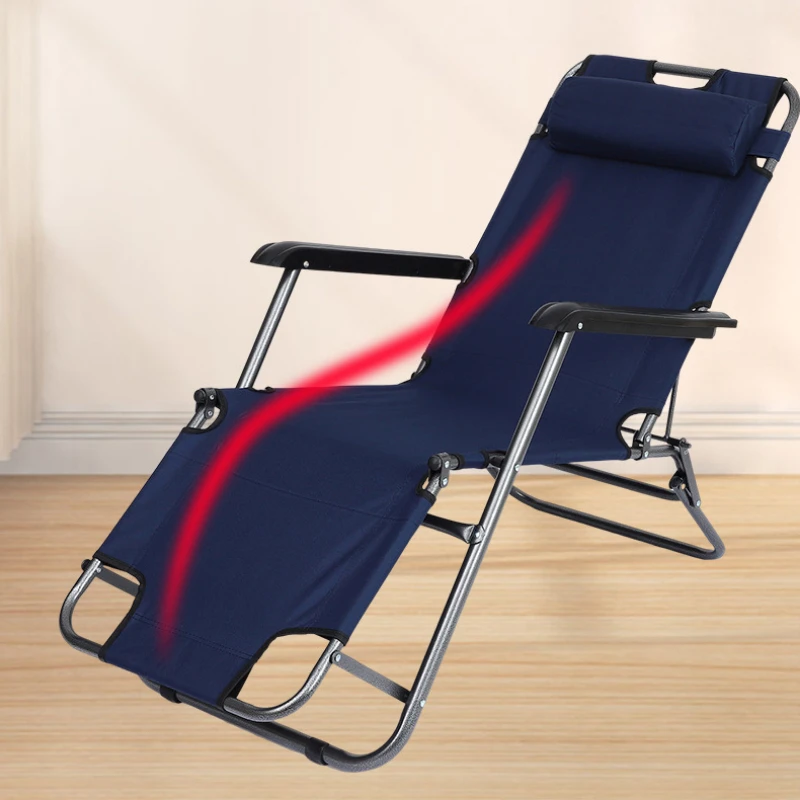 Simple Outdoor Folding Beach Multifunctional And Simple Indoor Office Nap Chair, Home Single Lounge Chair