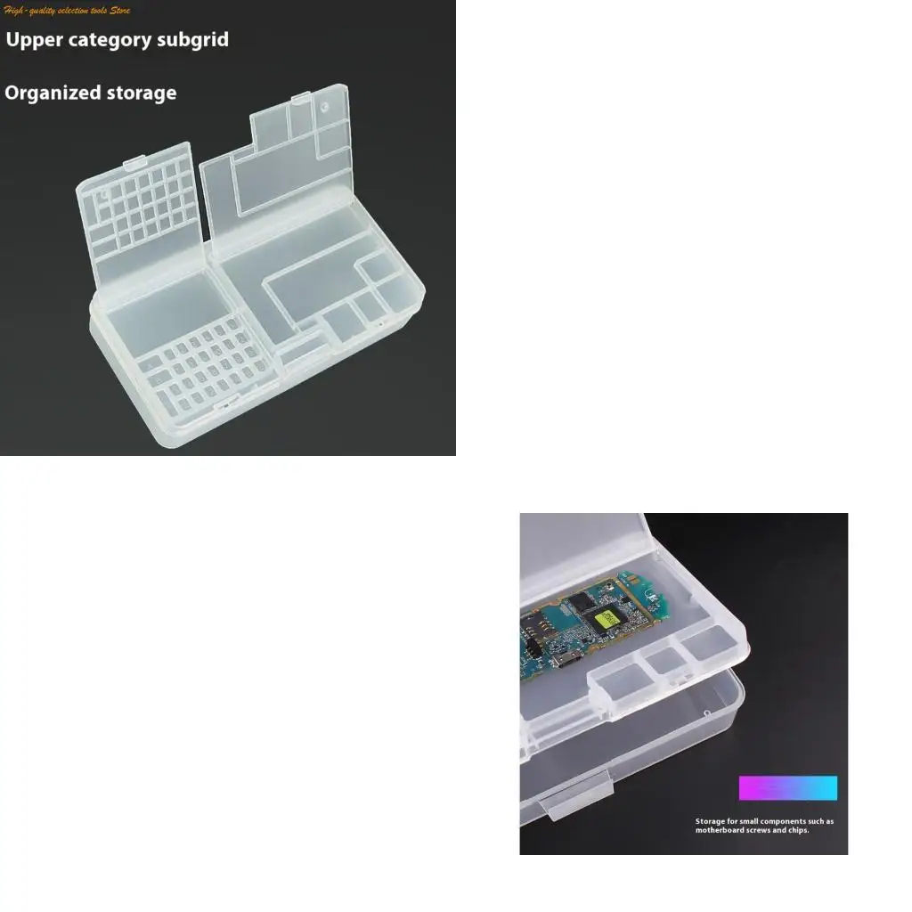 203F Industrial Tool Storage Organizers 2Tier System Clear Plastic Construction