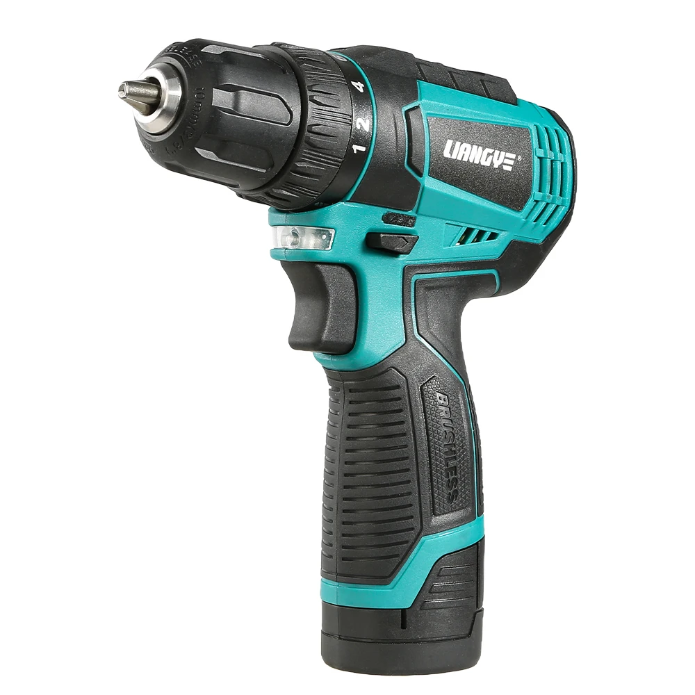12V Portable Cordless Brushless Mini Drill With Variable Speed Keyless Chuck Screwdriver