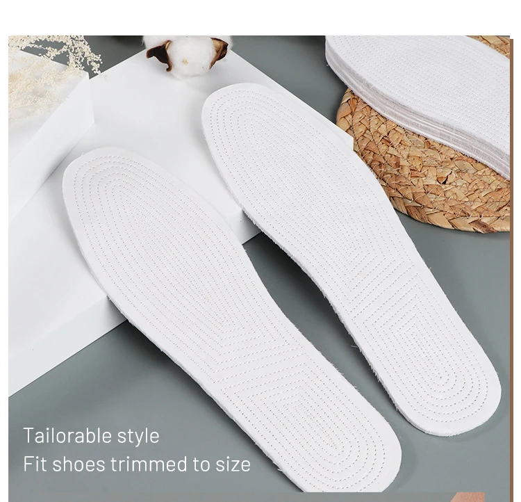 3 Paar neunlagige Baumwoll-Einlegesohlen, schweißabsorbierende Einlage für Damen und Herren, atmungsaktiv, geruchshemmend, bequeme, langlebige Sportschuhsohle – Detail 12