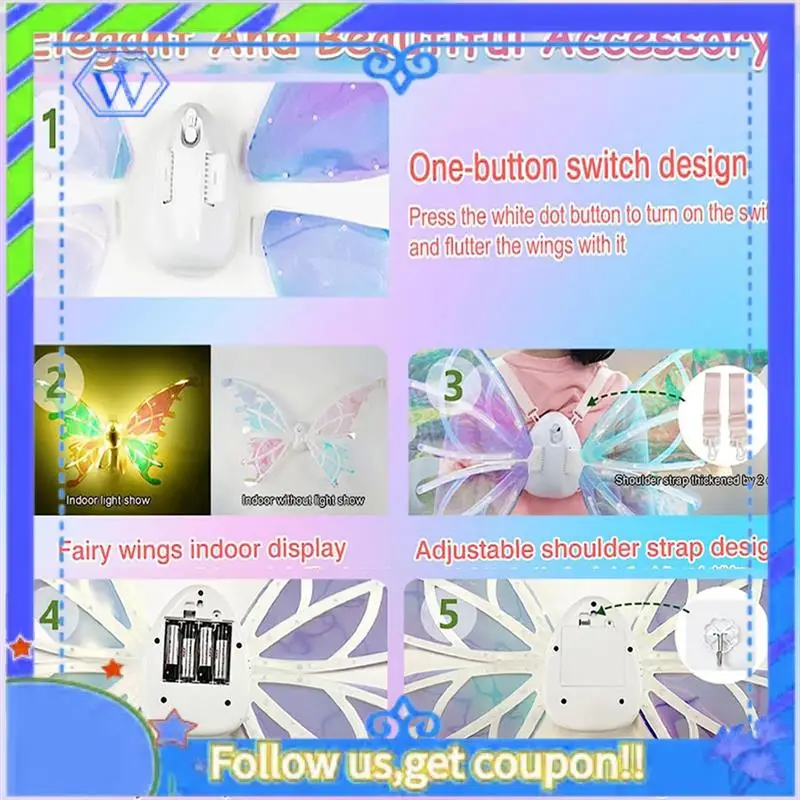 

Easy To Use Butterfly Wings, Fairy Wings For Girls