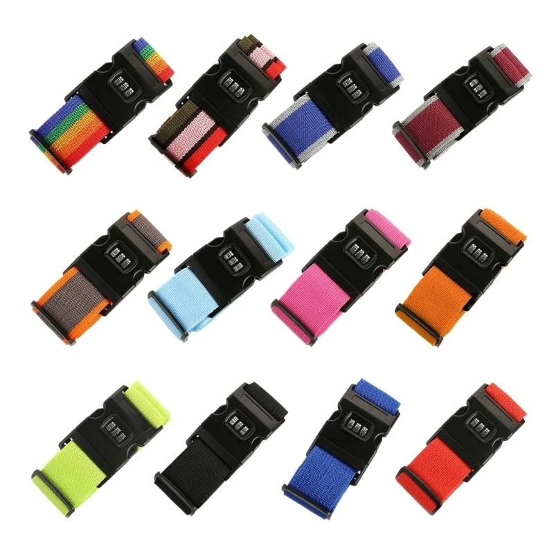 

X7XC Luggage Strap with Quick Release Buckle Adjustable Suitcase Belts for Unisex