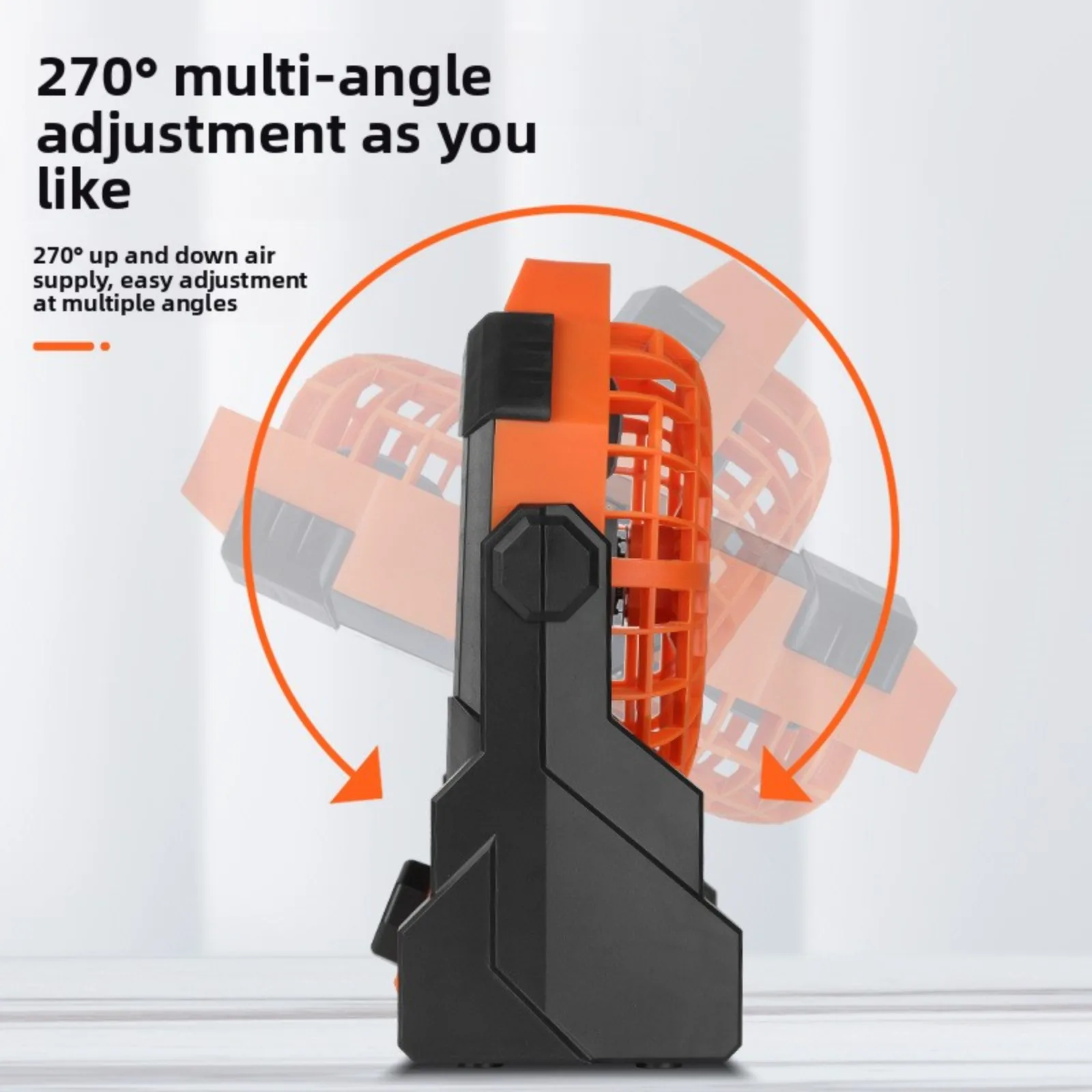 Portable 4 in 1 Outdoor Camping Fan 7800mAh Rechargeable Wireless Tent Ceiling Fan 3 Speed Adjustment Remote Control LED Light view 3