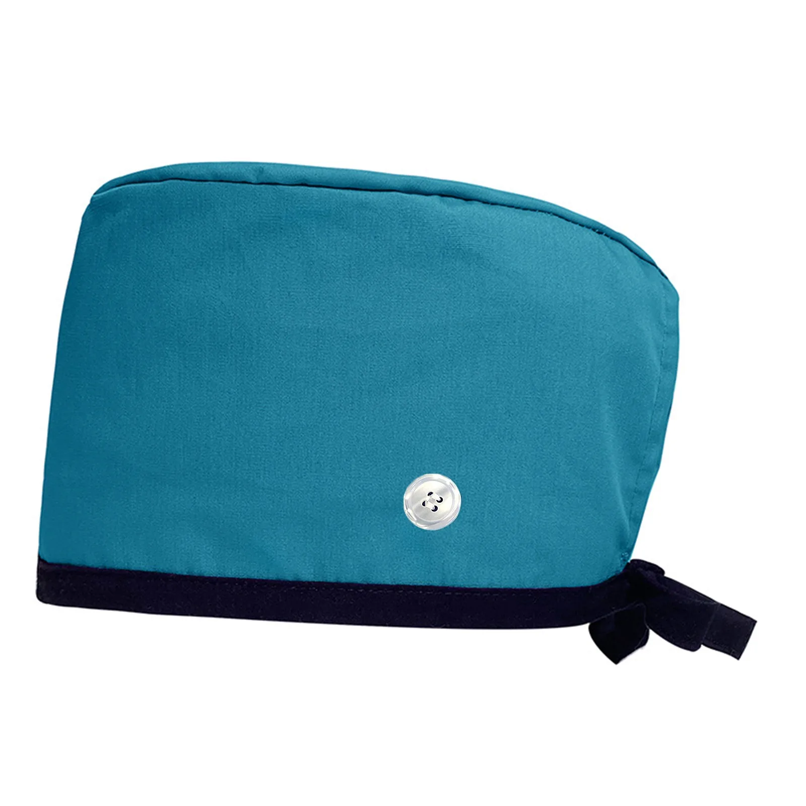 Clássico simples sólido boné cirúrgico feminino longo cabelo bandana boné dentista clínica dentária lenço masculino botão ajustável enfermeira boné