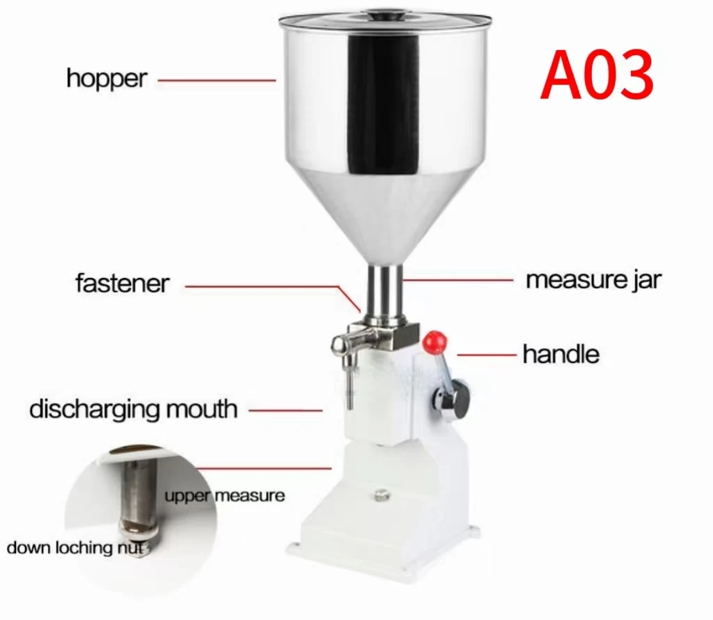 Economical A03 0-100ml Honey Cream Filling Machine Hand Filling Machine
