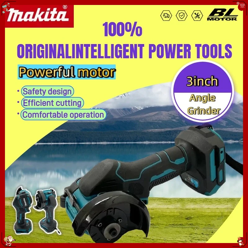 

Бесщеточная мини-угловая шлифовальная машина Makita 3 дюйма, электрическая компактная аккумуляторная отрезная машина для резки, совместимая с аккумуляторами Makita