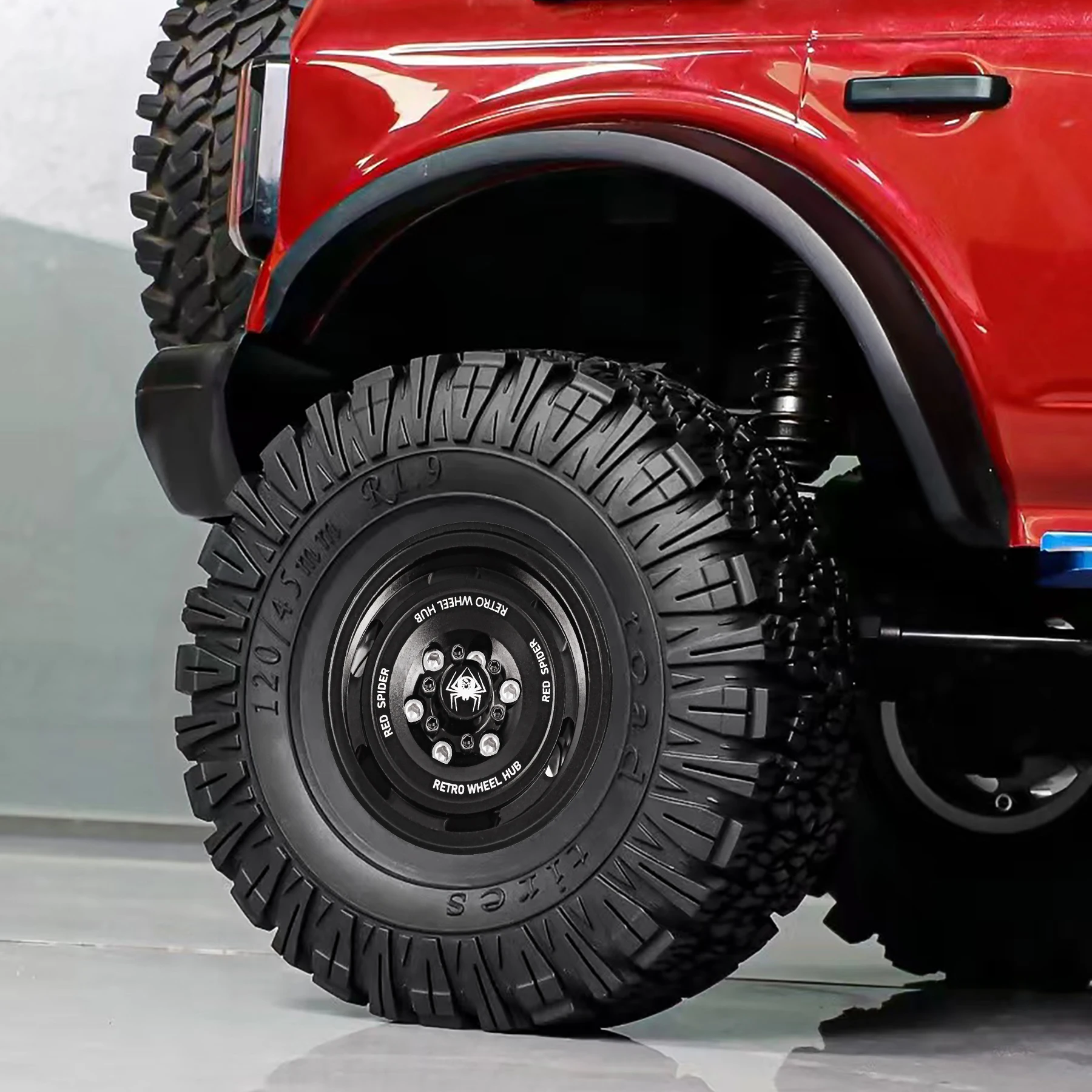 RC MOZA Negative OffSet Aluminum 1.9 Inch Wheel Rim 4PCS for 1/10 RC Crawler Car Axial SCX10 RR10 Wraith TRX4 TRX-6