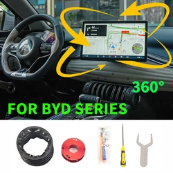 Soporte de navegación GPS para coche, accesorio para BYD Atto3 Song Tang seal dolphin 2023, pantalla de Control Central, rotación