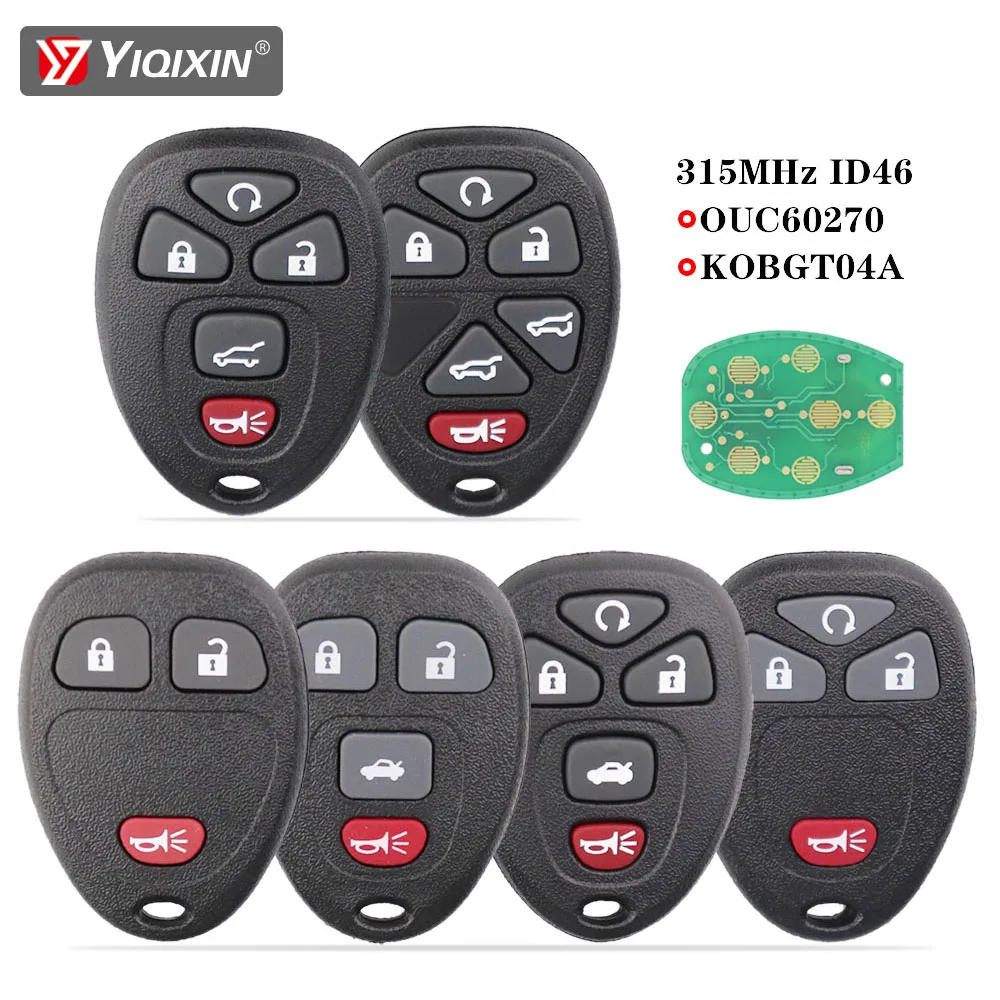 

Remote Car Key For Chevrolet Buick Cadillac Avalanche Tahoe Traverse GMC Acadia Yukon XL Saturn Outlook 315Mhz OUC60270/KOBGT04A