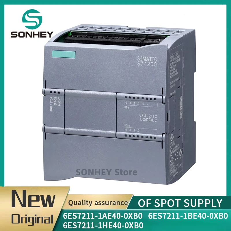New Original PLC S7-1200 CPU 1211C 6ES7211-1AE40-0XB0 6ES7211-1BE40-0XB0 6ES7211-1HE40-0XB0