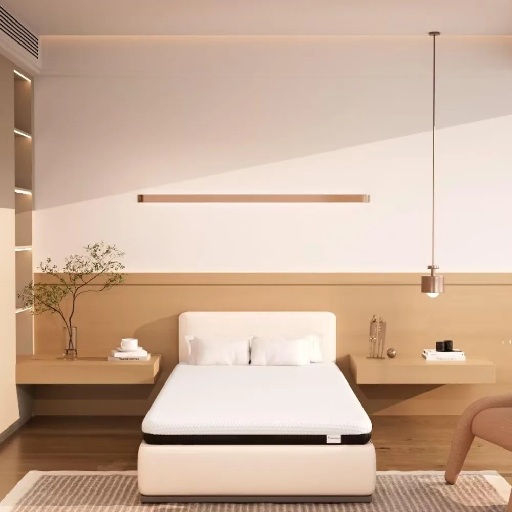 4-calowy podwójny materac, materac z pianki memory, podwójne materace, materac do pokoju dziecięcego, ten materac ma prawie brak Odo