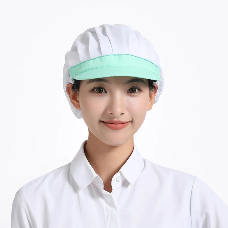 Chapéu de chef à prova de poeira, chapéu de catering para oficina, fábrica de alimentos, chapéu de trabalho para cantina