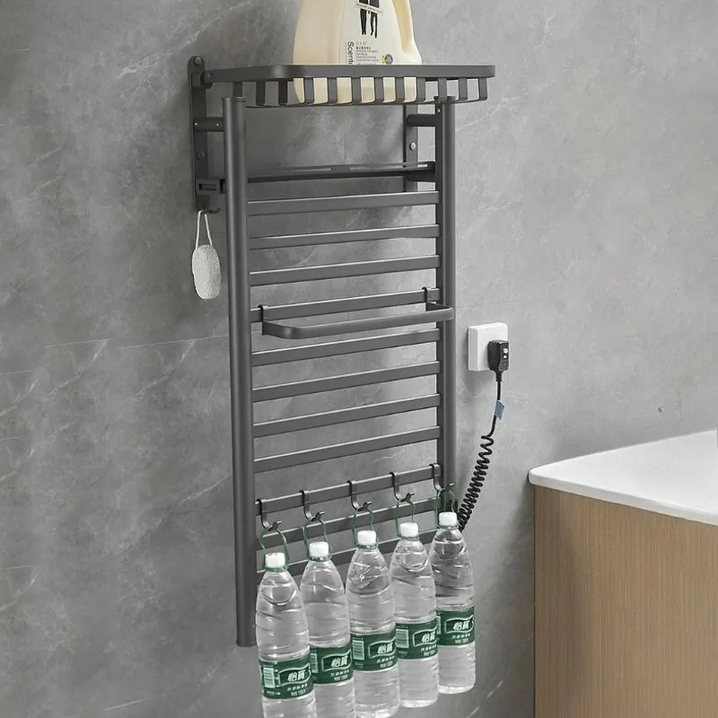 

Bathroom Electric Towel Rack Household Touch Control Storage Heating Towel Rack Morden Thermostatic Bathroom Accessories