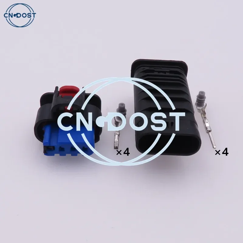 

1 Set 4 Pin Automotive Parts Automotive Waterproof Socket Electric Wiring Connector AC Assembly 1-2203773-1 1-2296696-1
