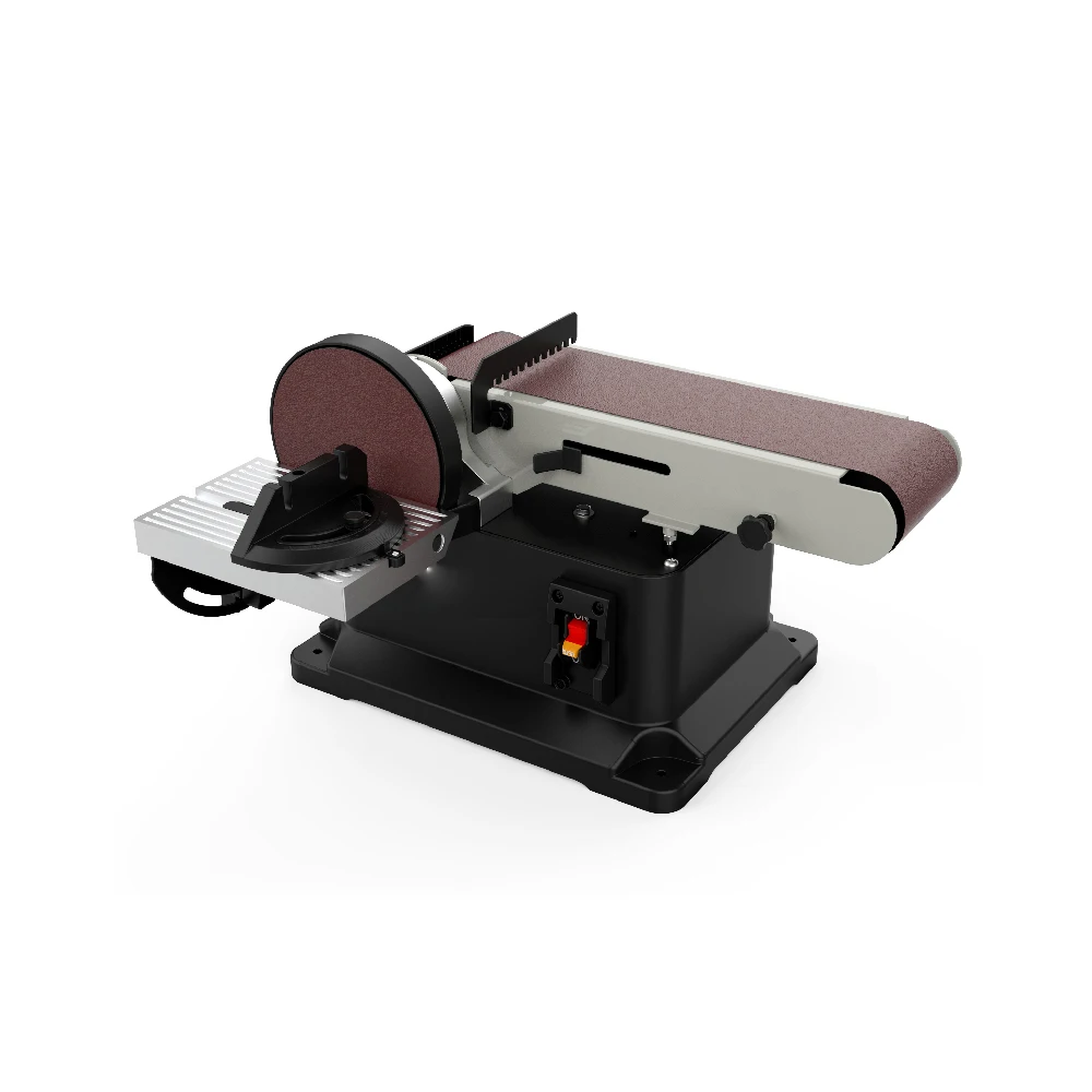 Electric Tabletop Belt Disc Sanding Machine Household Grinder Polisher for Wood Metal Knife Sharpening DIY Projects