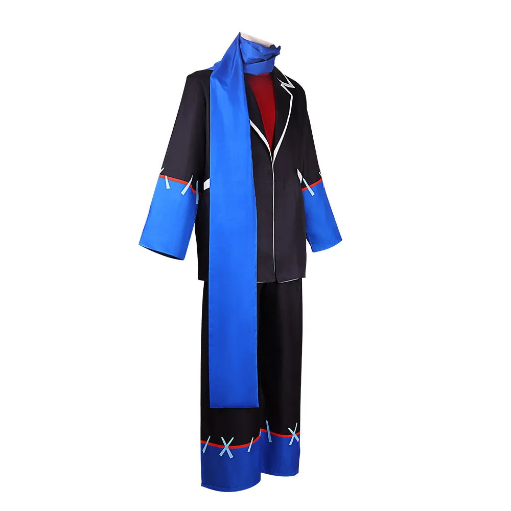 Костюм для косплея Game Error Sans, аниме Фриск, синие плащи, униформа, костюм и шарф, комплект для вечеринки на Хэллоуин, одежда Sans Role