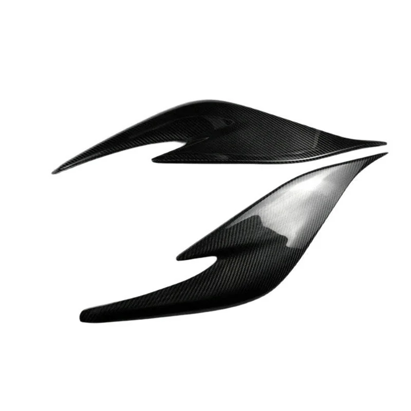 Передняя фара автомобиля, брови, головной светильник, веко, отделка из углеродного волокна, наклейка для Toyota Prius ZVW30 2012-2015