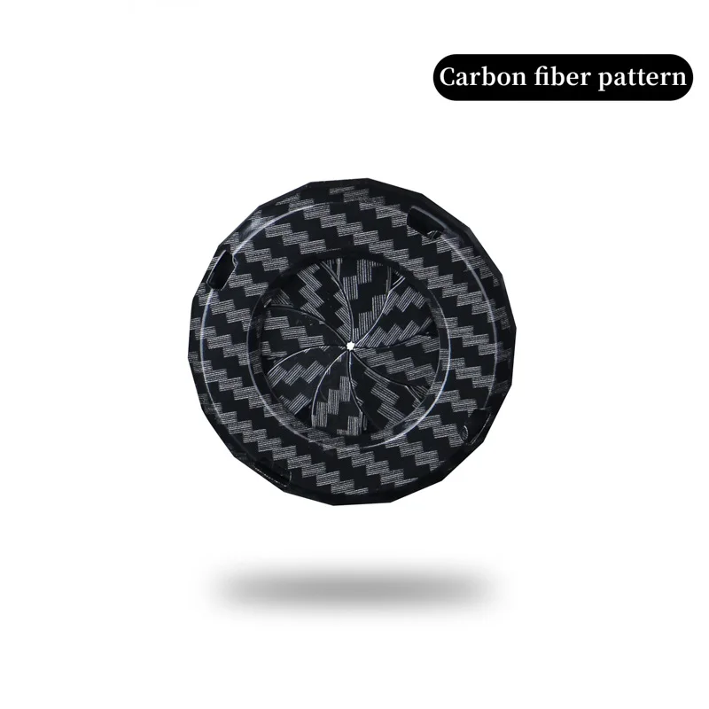 For Ford Explorer 2016-2021,Carbon Fiber One-Button Start Decorative Ring Knob-Style Ignition Cover,Hidden Protective Trim.