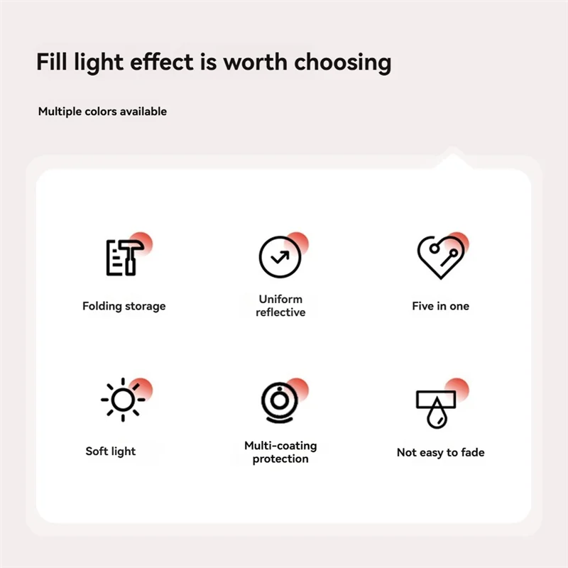 

AAAEL-5-In-1 Foldable Round Reflectors For Photography, Fill Light Accessories For Outdoor Photo Shoots And Backdrops