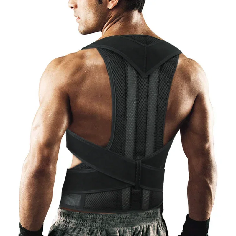 Posture Corrector Back Support Belt Orthopedic Posture Corset Back Brace Support Back Straightener Adjustable Shoulder Wrap XXXL