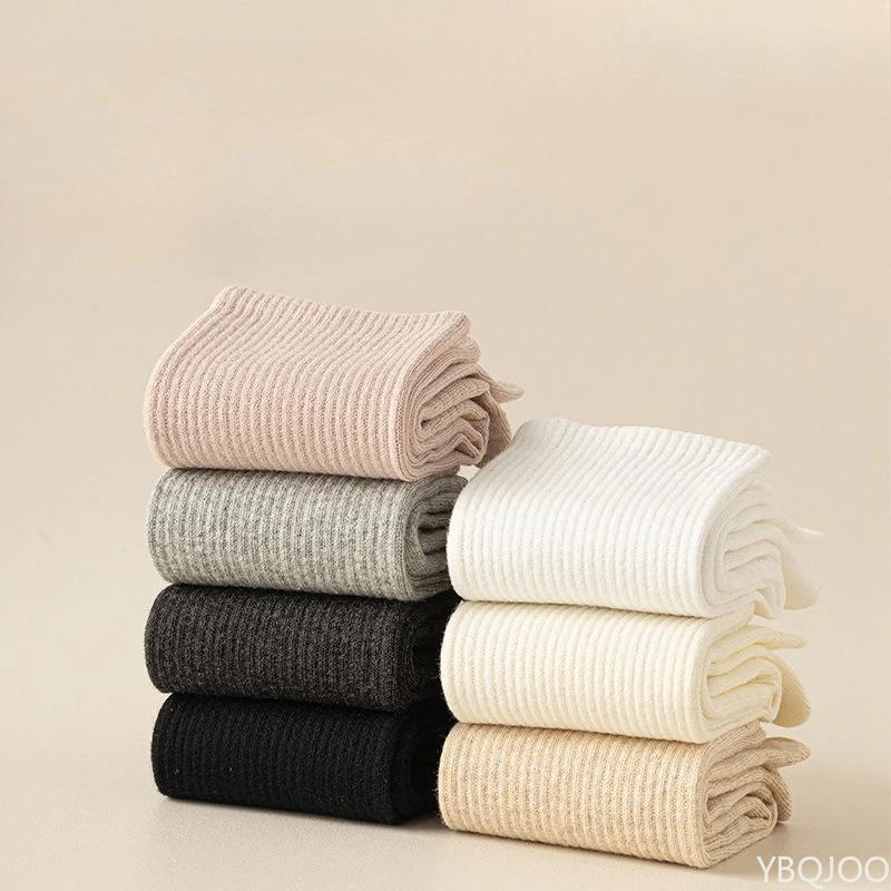 

7 pairs of five finger socks mid tube socks breathable in spring summer sweat absorbing split toe women's autumn winter socks