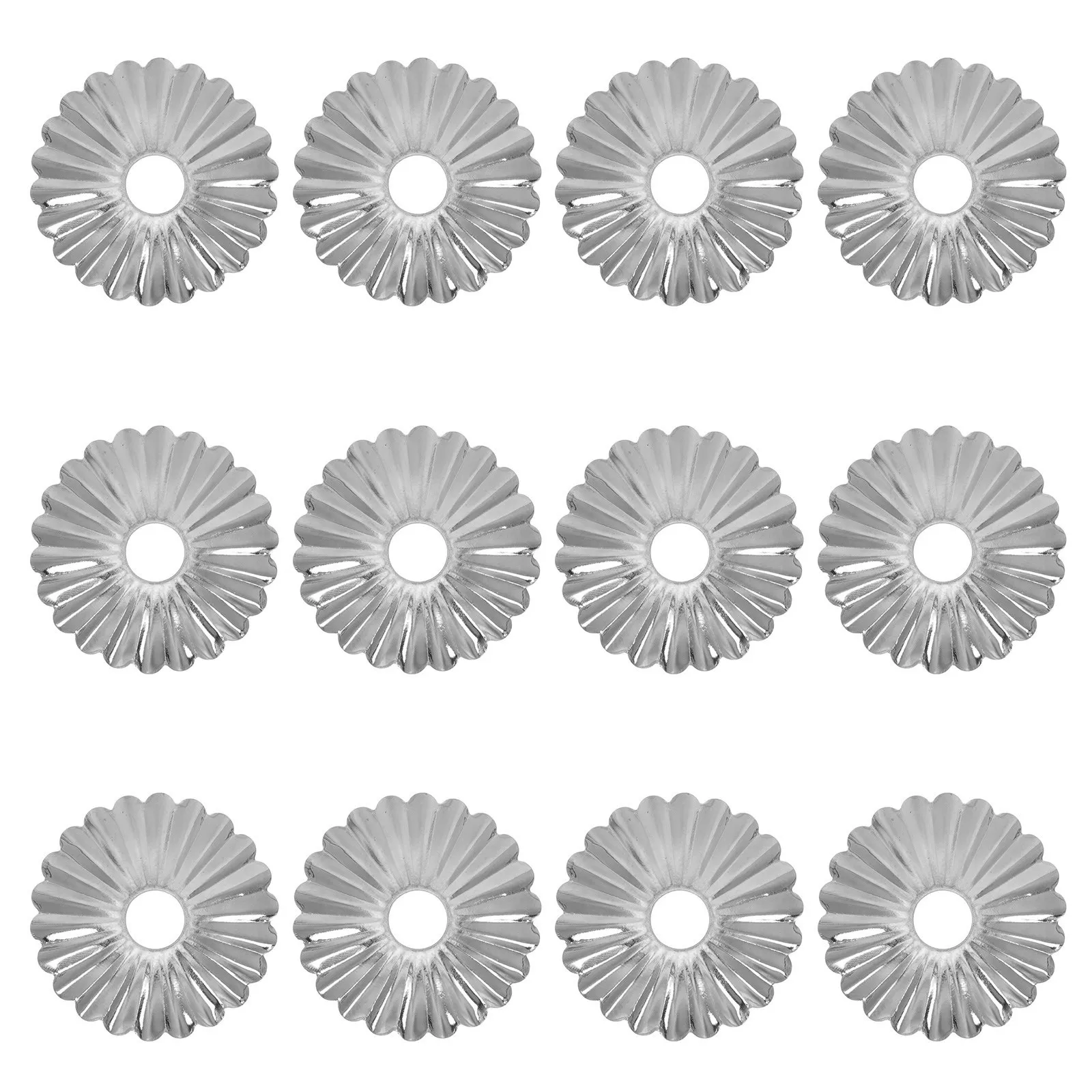 12Pcs Flower Design Lamp Cover Case Iron Material Table Lamp Cover Moisture Resistant Crack Proof Retro Decorative Lighting