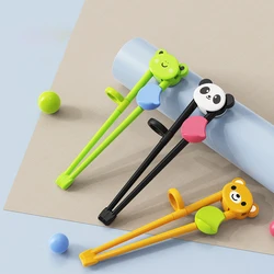 chopsticks for children beginners Cartoon Animal Elementary Learning Chopsticks Tableware Training Food Safety