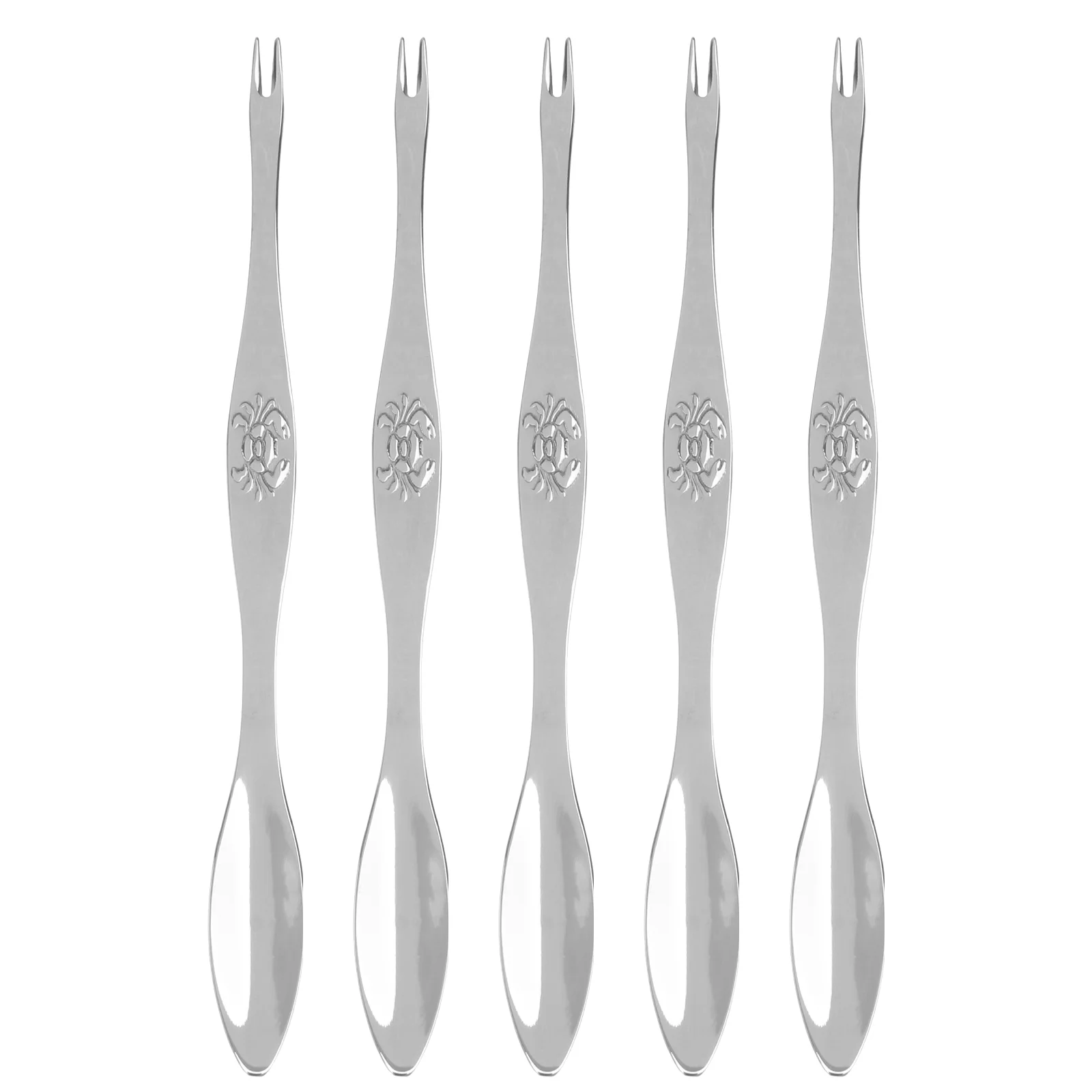 

5 Pcs Stainless Steel Crab Fork Restaurant Tool Kitchen Tools Eating Cocktail Needle