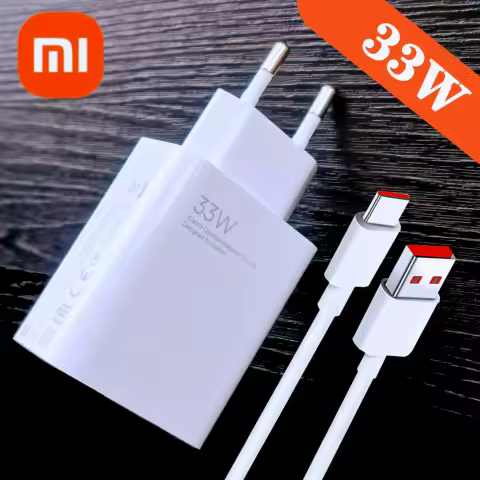 33W Xiaomi Charger Original Turbo Fast Charge EU Adapter 6A Usb Type Cable For Poco X5 M5S Redmi Note 13 12s 13R 12R 12 11 10 9