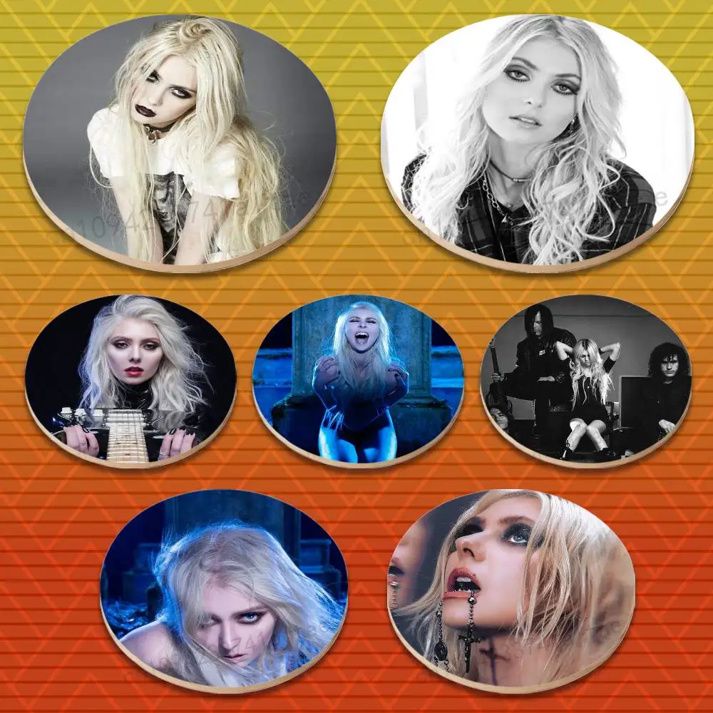 T-Taylor S-Singer Momsen Round Wooden Coasters Suitable for Drinks Tea,Coffee for anti-slip decoration in bars and cafes