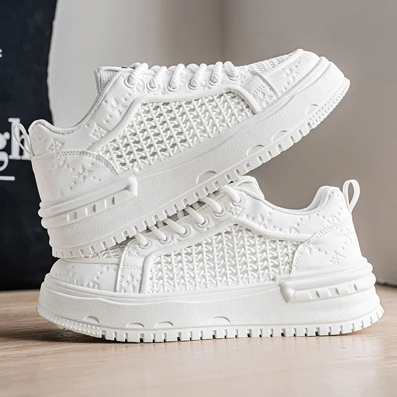 

Нескользящая уличная мужская повседневная спортивная обувь с дышащей сеткой, прогулочные кроссовки, мужские кроссовки, легкая мужская теннисная обувь