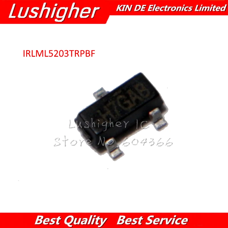 100pcs IRLML5203TRPBF IRLML5203 SOT SMD Power MOSFET Original