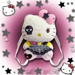 Sanrio Hello Kitty Cute Mini Plush Bags Spicy Girl Y2k Subcultural Backpack Cartoon Aesthetic Lolita Bag Women Luxury Handbags