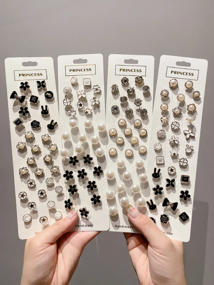 Neckline Anti-light buttons, hidden buttons, seam-free artifact, invisible brooch, female pin, fixed clothes