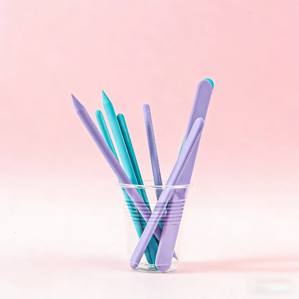 Reusable Silicone Stirring Sticks Set - Non-Stick Bubble Remover Tools, Scraper for Epoxy Resin DIY, Christmas Craft Supplies